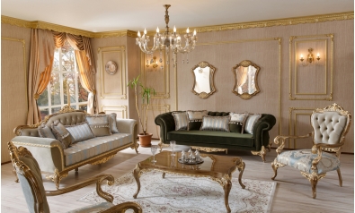 Platin Classic Living Room Sofa Set