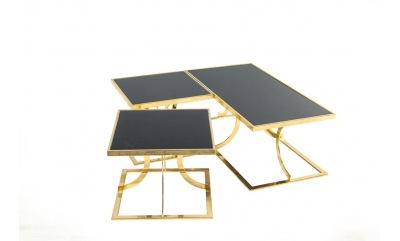 Gold Square Nesting Table