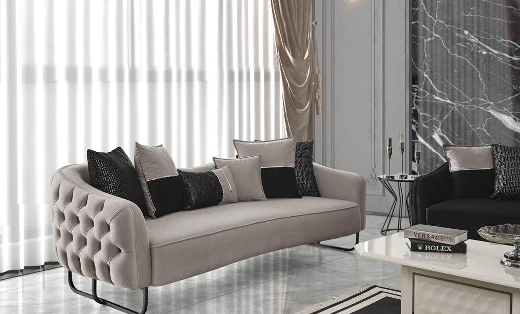 Lounge White Sofa Set