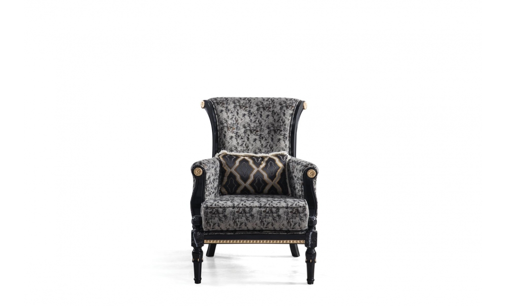 Luxury Black Sofa Set