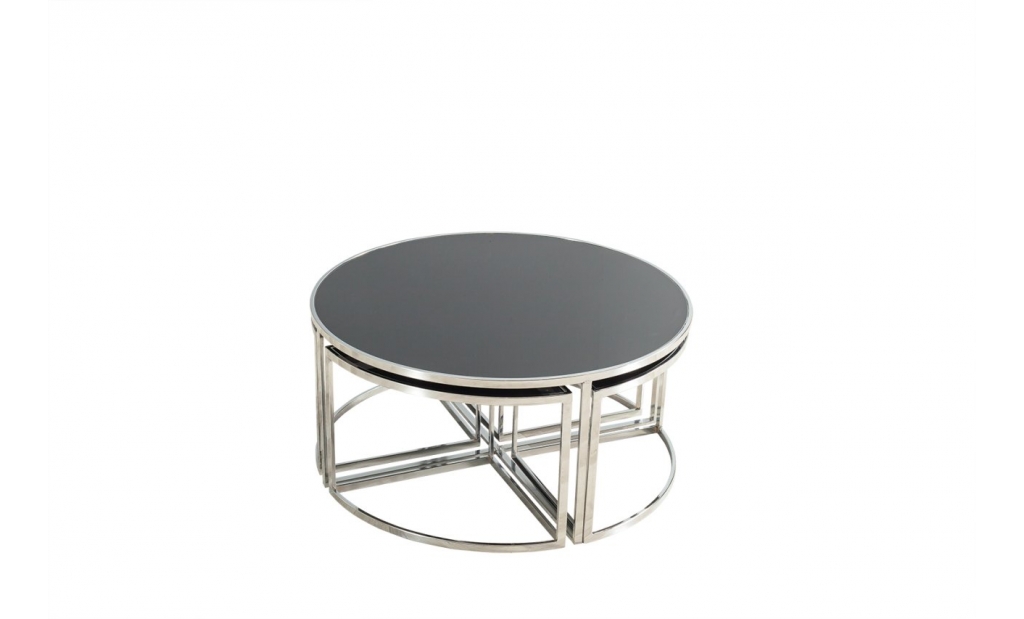 Silver Round Coffee Table