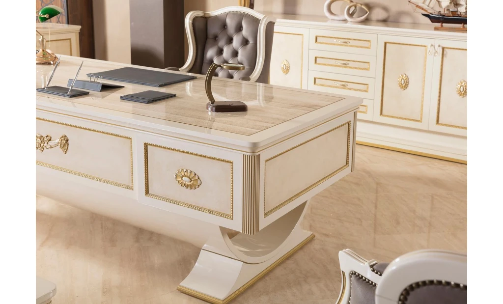 Council classic white office furniture set