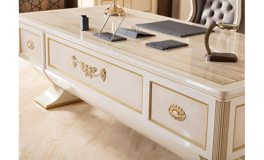 Council classic white office furniture set