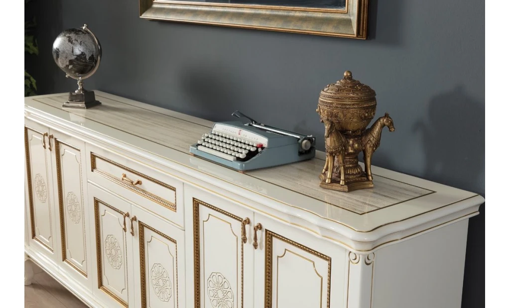 White King classic white office furniture set