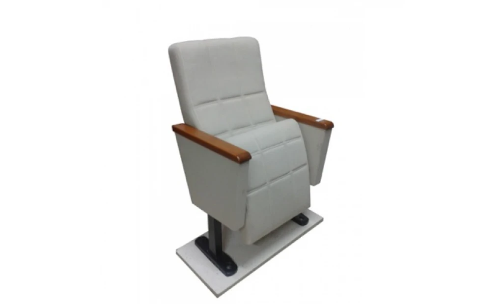 Closed Arm Beige Conference Chair