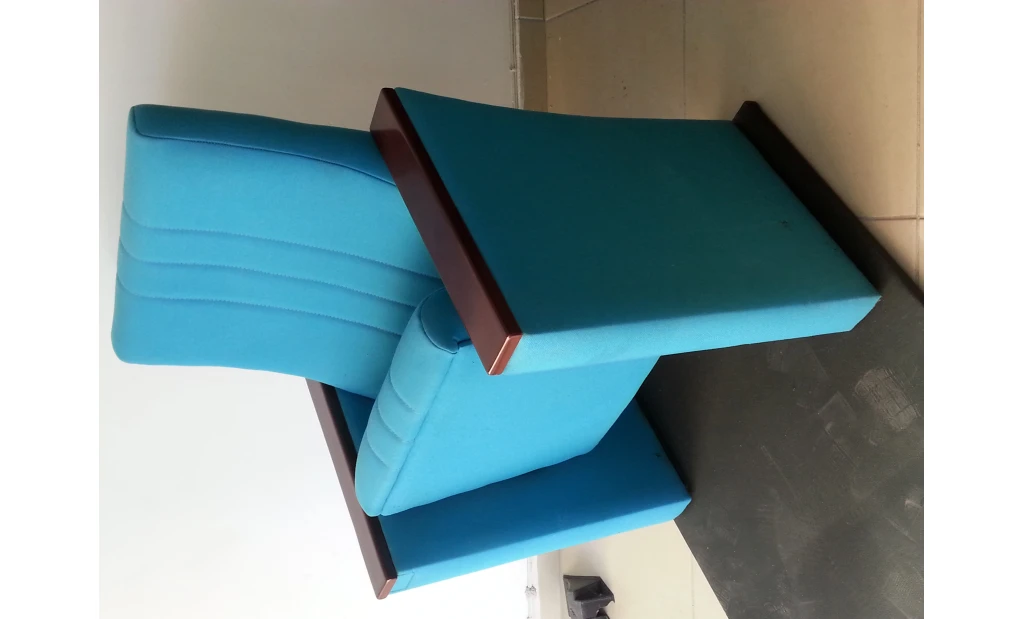 Closed Arm Beige Conference Chair