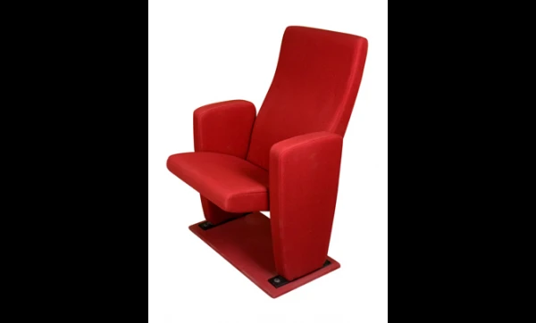 Automatically closes and returns to an upright position conference seat