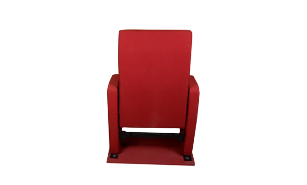 Automatically closes and returns to an upright position conference seat