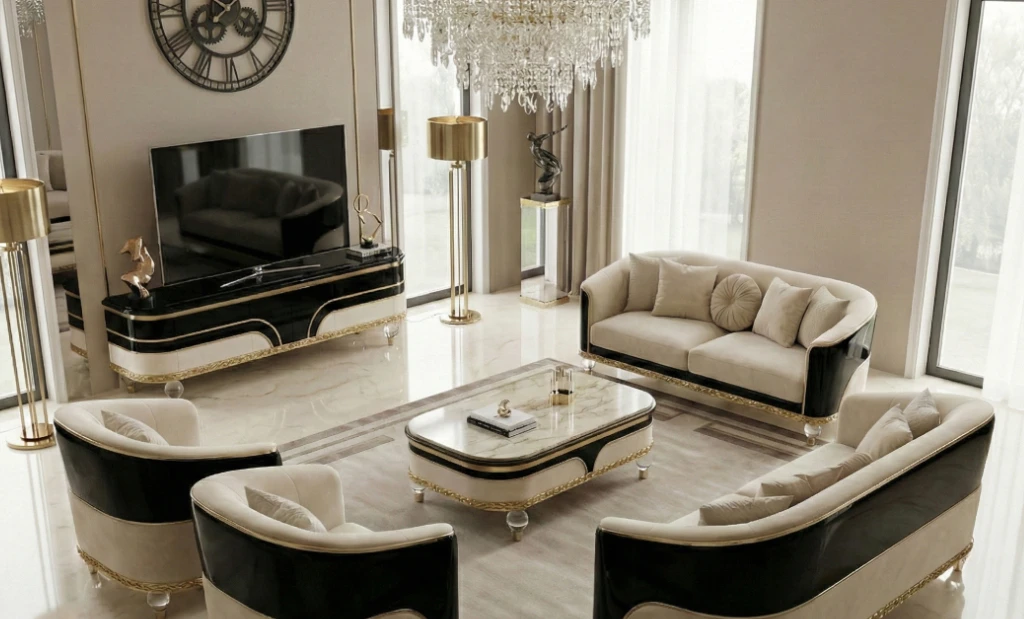 Elra Luxury Living Room Sofa Set