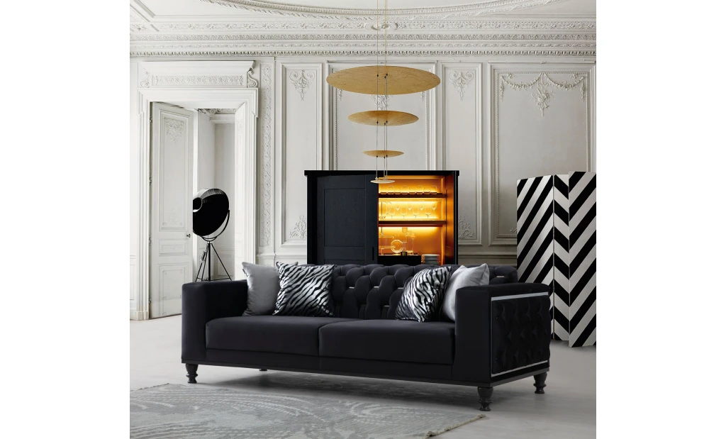 Icon Anthracite Sofa Set