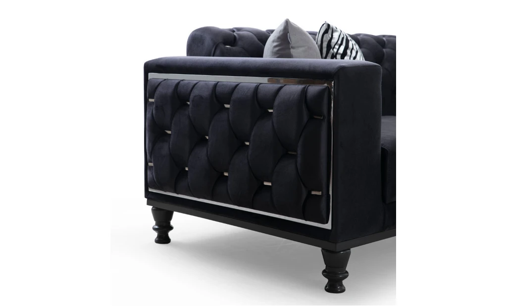 Icon Anthracite Sofa Set