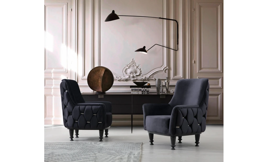 Icon Anthracite Sofa Set