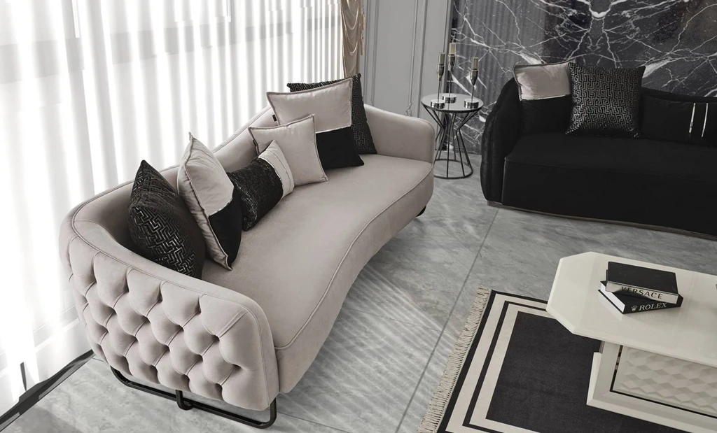 Lounge White Sofa Set