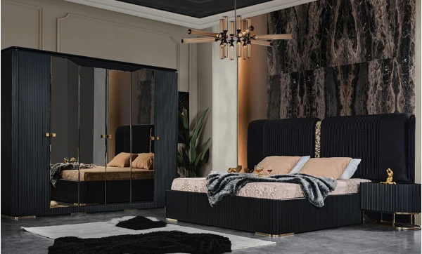 Modern bedroom set | Black Lyon