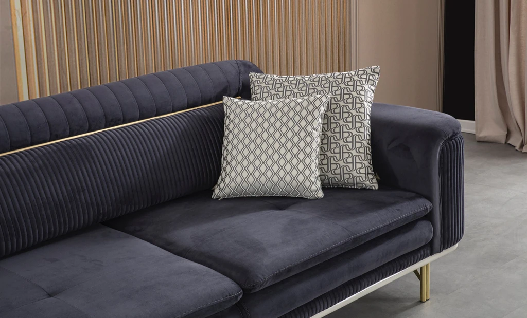 Nehir White Sofa Set