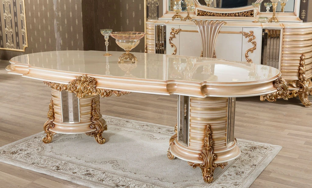King Classic Krem Dining Room Set