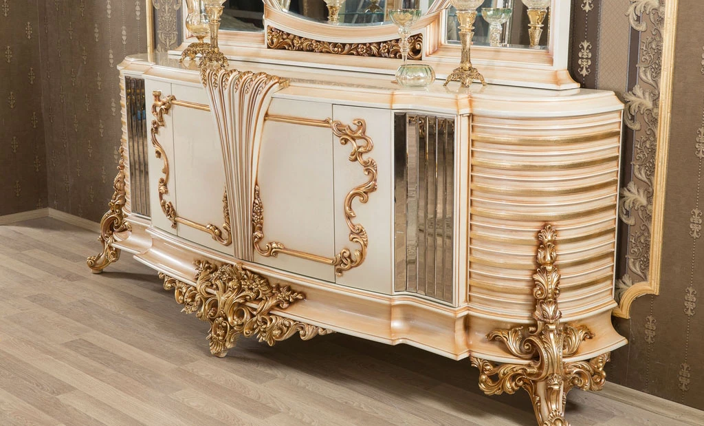 King Classic Krem Dining Room Set