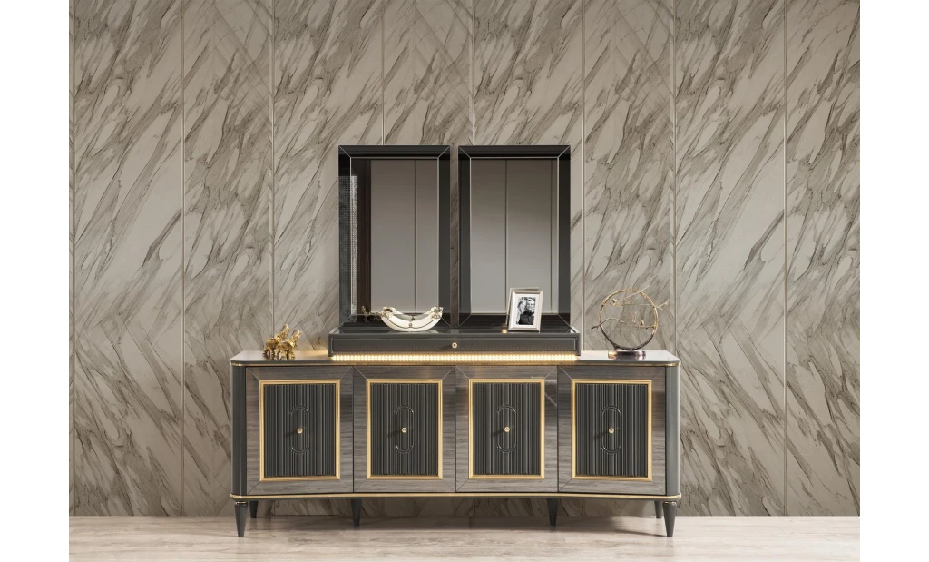Luxury Black Dining Room Set