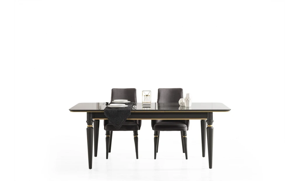 Luxury Black Dining Room Set