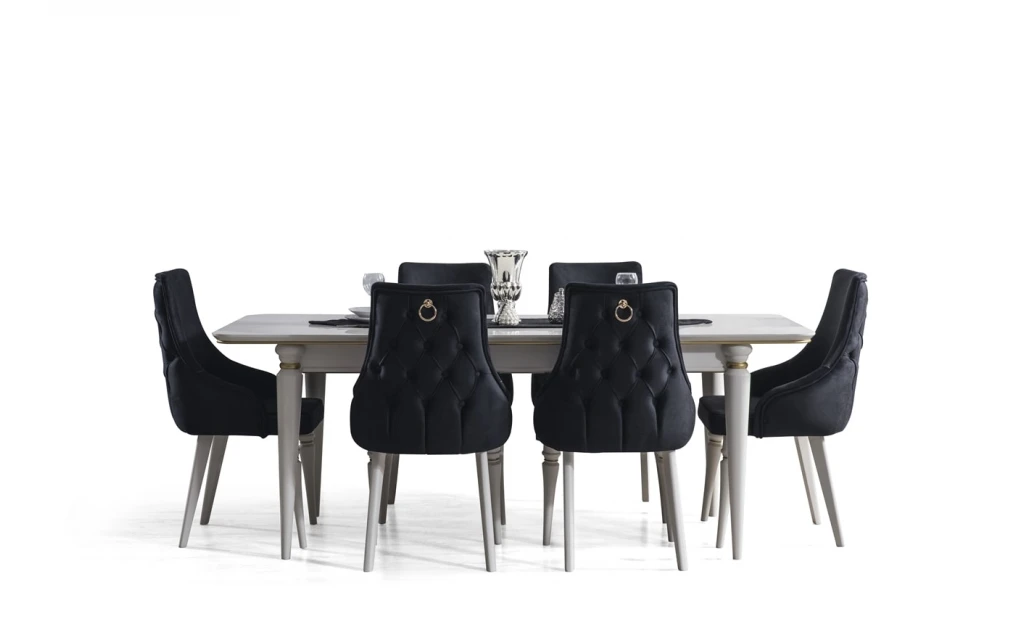 Luxury White Dining Room Set