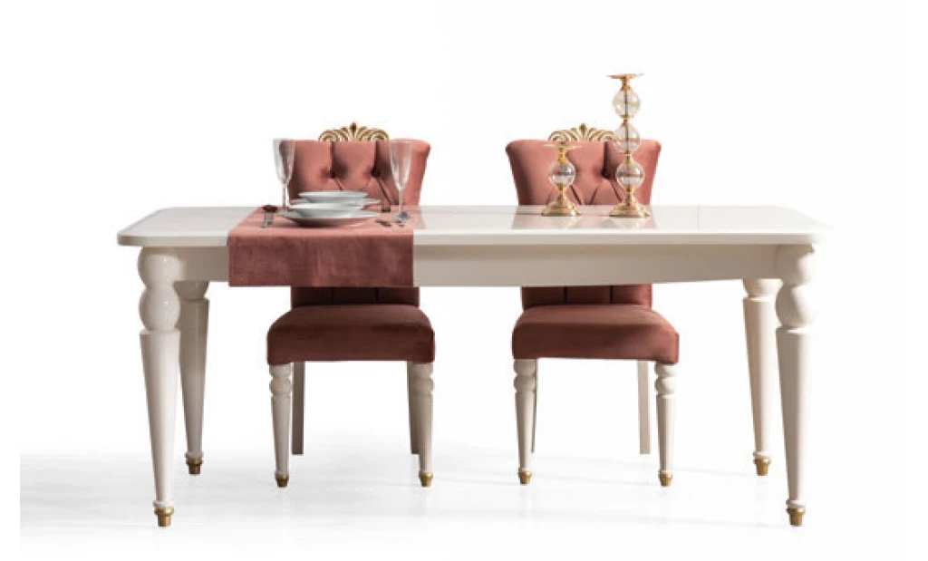 Ottoman White Dining Room Set