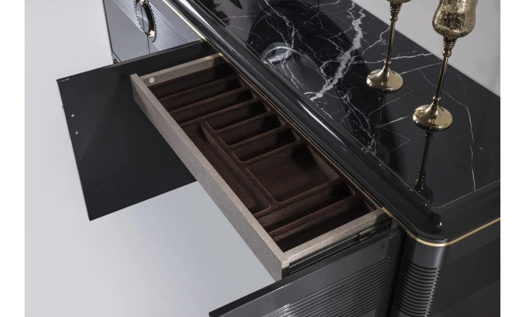Versace Black Dining Room Set